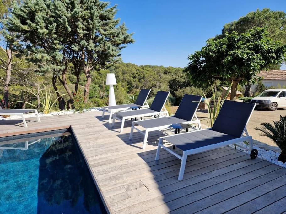 Magnifique Villa De Luxe Au Coeur De La Garrigue Ним Экстерьер фото